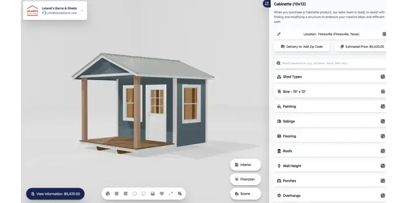 3D Shedcloud portal
